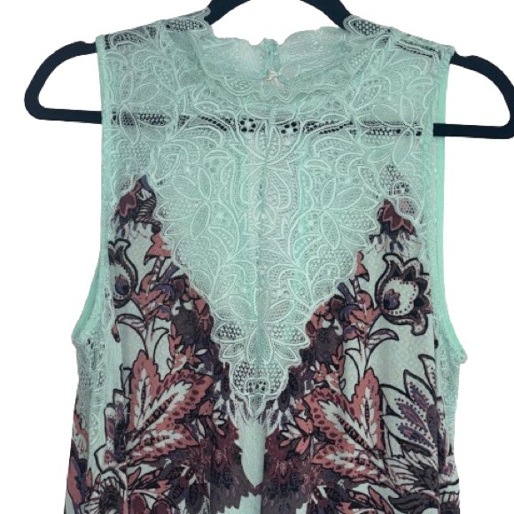 Free People Marsha Mint Lace Slip Dress Size S EUC - Picture 3 of 9